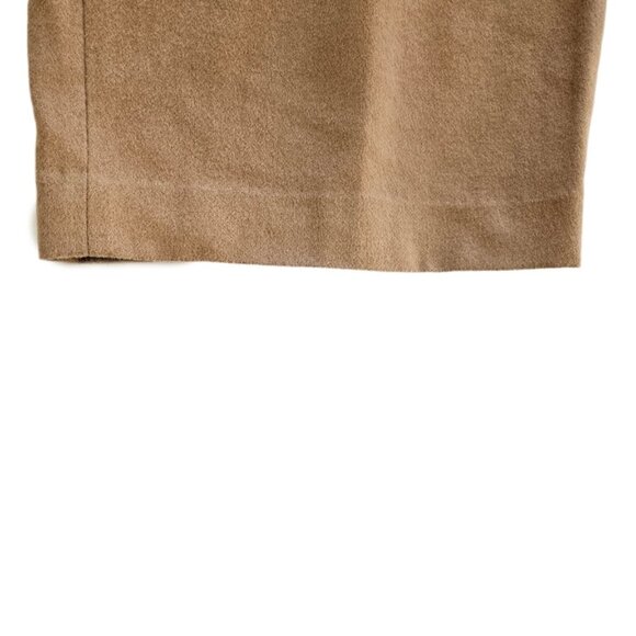 Lafayette 148 Camel Hair Cooper Pleated Barrel Leg Ankle Pant Camel 14 - Picture 7 of 15